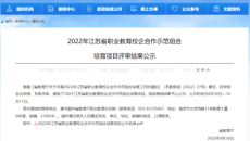 喜報！摩鑫項目入選2022年江蘇省職業教育校企合作示範組合性培育項目